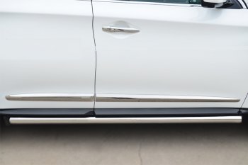 19 999 р. Защита порогов из круглой трубы диаметром 63 мм SLITKOFF v3 INFINITI JX35 (2012-2014)  с доставкой в г. Керчь. Увеличить фотографию 2
