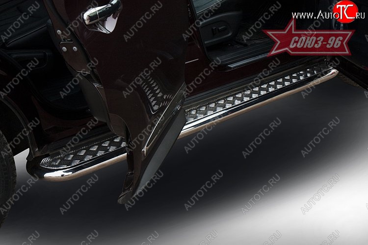 17 729 р. Защита порогов Souz-96 (с листом) INFINITI JX35 (2012-2014)  с доставкой в г. Керчь