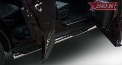 20 924 р. Защита порогов Souz-96 (с проступями) INFINITI JX35 (2012-2014)  с доставкой в г. Керчь. Увеличить фотографию 2