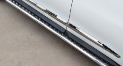 24 649 р. Широкая защита порогов SLITKOFF  INFINITI JX35 (2012-2014)  с доставкой в г. Керчь. Увеличить фотографию 3