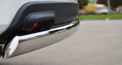 11 599 р. Защита заднего бампера (Ø75x42 мм, нержавейка) Russtal INFINITI JX35 (2012-2014)  с доставкой в г. Керчь. Увеличить фотографию 3
