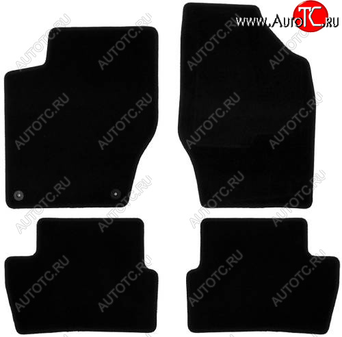 107 р. Текстильные коврики салона АКПП Klever Econom INFINITI JX35 (2012-2014) (Черные)  с доставкой в г. Керчь