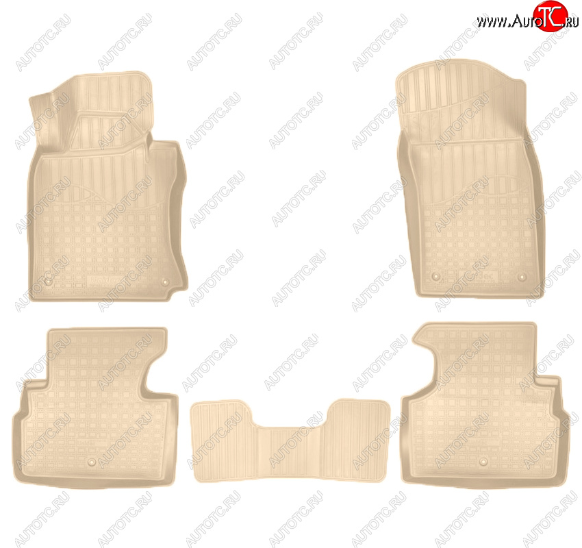 3 589 р. Коврики салона Norplast Unidec  INFINITI Q50  V37 (2013-2021) дорестайлинг, рестайлинг (Цвет: бежевый)  с доставкой в г. Керчь