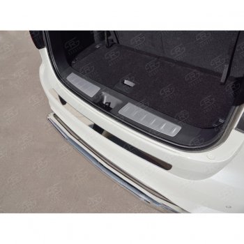 1 659 р. Накладка на задний бампер Russtal (лист) INFINITI QX60 L50 рестайлинг (2016-2021)  с доставкой в г. Керчь. Увеличить фотографию 2