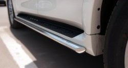 16 549 р. Защита порогов из круглой трубы диаметром 42 мм SLITKOFF INFINITI QX80 Z62 1-ый рестайлинг (2014-2018)  с доставкой в г. Керчь. Увеличить фотографию 3