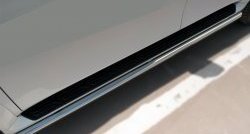 Защита порогов из круглой трубы диаметром 42 мм SLITKOFF INFINITI QX80  Z62 (2014-2018) 1-ый рестайлинг