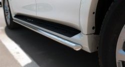 14 999 р. Защита порогов из круглой укороченной трубы диаметром 42 мм SLITKOFF INFINITI QX80 Z62 1-ый рестайлинг (2014-2018)  с доставкой в г. Керчь. Увеличить фотографию 3