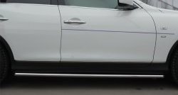 17 999 р. Защита порогов из круглой трубы диаметром 42 мм SLITKOFF INFINITI Qx50 J50 дорестайлинг (2013-2016)  с доставкой в г. Керчь. Увеличить фотографию 2