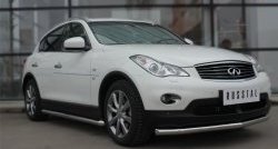 11 999 р. Защита порогов из круглой трубы диаметром 63 мм SLITKOFF INFINITI Qx50 J50 дорестайлинг (2013-2016)  с доставкой в г. Керчь. Увеличить фотографию 2