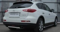 11 999 р. Защита порогов из круглой трубы диаметром 63 мм SLITKOFF INFINITI Qx50 J50 дорестайлинг (2013-2016)  с доставкой в г. Керчь. Увеличить фотографию 4