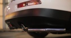 13 999 р. Защита заднего бампера (Ø42 мм уголки, нержавейка) SLITKOFF  INFINITI Qx50  J50 (2013-2016) дорестайлинг  с доставкой в г. Керчь. Увеличить фотографию 4