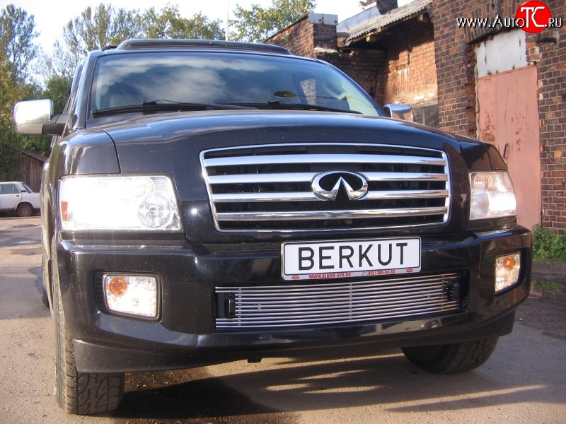 5 999 р. Декоративная вставка воздухозаборника Berkut INFINITI QX56 JA60 дорестайлинг (2004-2007)  с доставкой в г. Керчь