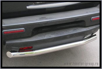 Одинарная защита заднего бампера из трубы диаметром 76 мм SLITKOFF INFINITI QX56  JA60 (2004-2010) дорестайлинг, рестайлинг