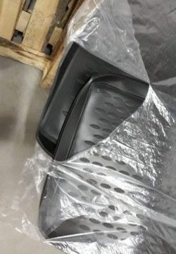 2 999 р. Комплект ковриков в багажник Element (полиуретан, 2 шт.) INFINITI QX56 JA60 дорестайлинг (2004-2007) (черный)  с доставкой в г. Керчь. Увеличить фотографию 3