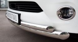 18 699 р. Защита переднего бампера (2 трубыØ76 и 63 мм, нержавейка) SLITKOFF INFINITI QX56 Z62 (2010-2013)  с доставкой в г. Керчь. Увеличить фотографию 3