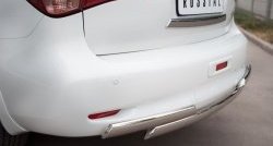 17 999 р. Защита заднего бампера (Ø75x42 мм, нержавейка) Russtal INFINITI QX56 Z62 (2010-2013)  с доставкой в г. Керчь. Увеличить фотографию 2