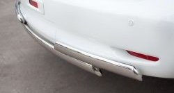 17 999 р. Защита заднего бампера (Ø75x42 мм, нержавейка) Russtal INFINITI QX56 Z62 (2010-2013)  с доставкой в г. Керчь. Увеличить фотографию 3