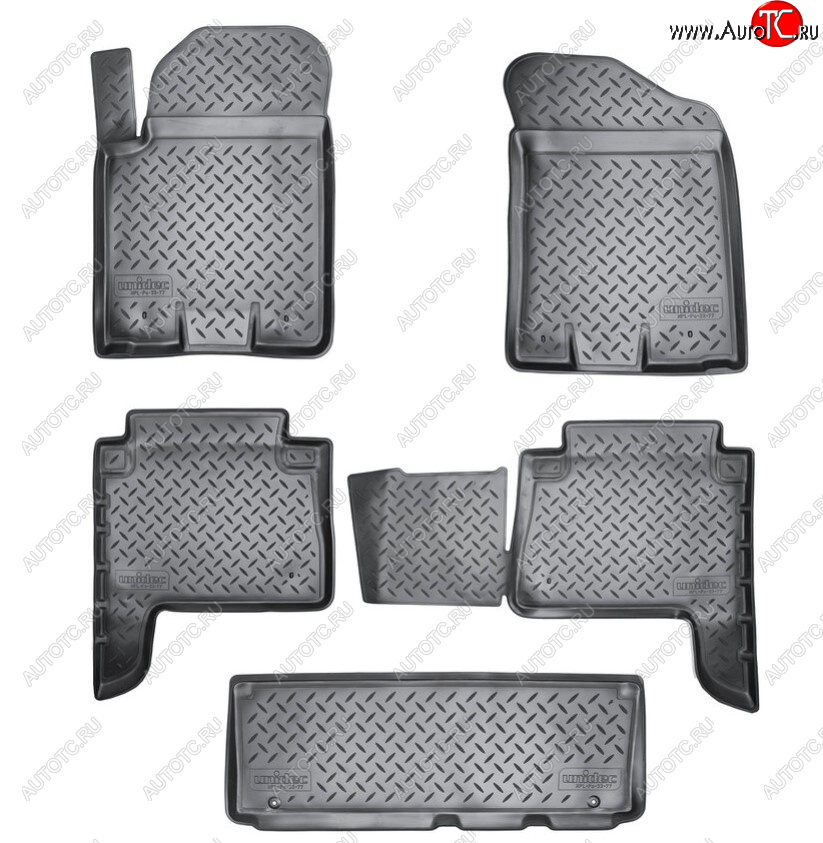 2 999 р. Комплект ковриков в салон Norplast Unidec INFINITI QX56 Z62 (2010-2013) (Цвет: черный)  с доставкой в г. Керчь