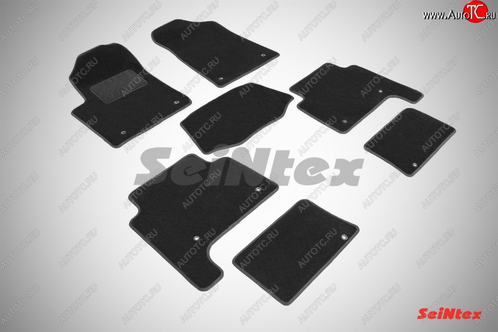 3 599 р. Износостойкие коврики в салон SeiNtex Premium LUX 4 шт. (ворсовые) INFINITI QX56 Z62 (2010-2013)  с доставкой в г. Керчь