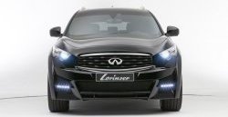 23 749 р. Передний бампер Lorinser INFINITI QX70 S51 (2013-2020) (Неокрашенный)  с доставкой в г. Керчь. Увеличить фотографию 2