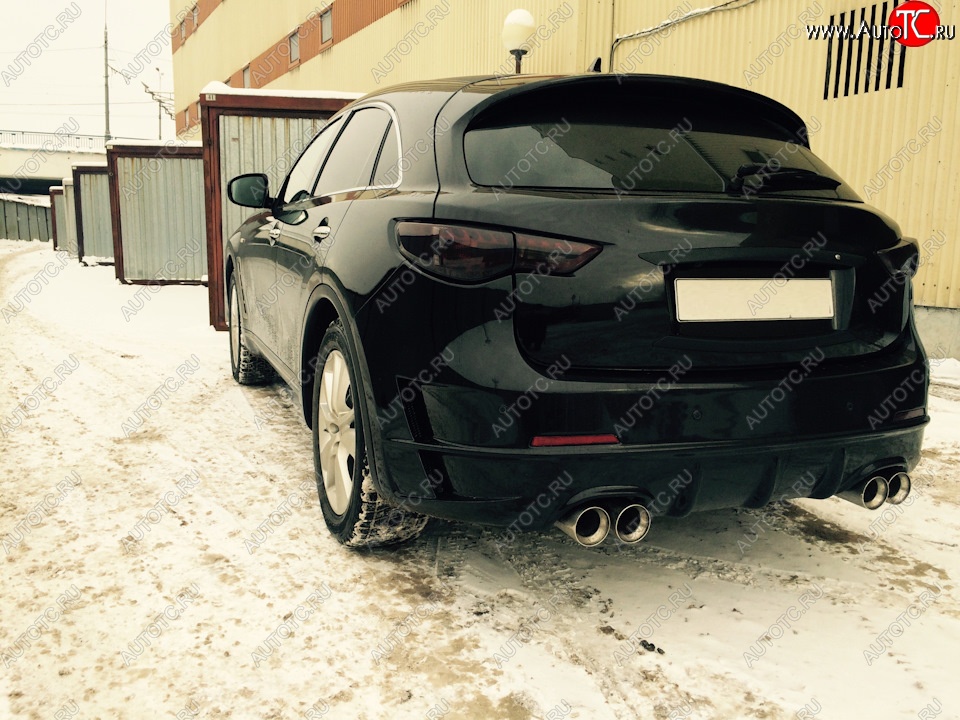 19 999 р. Задний бампер LUXURY DESIGN INFINITI QX70 S51 (2013-2020) (Неокрашенный)  с доставкой в г. Керчь