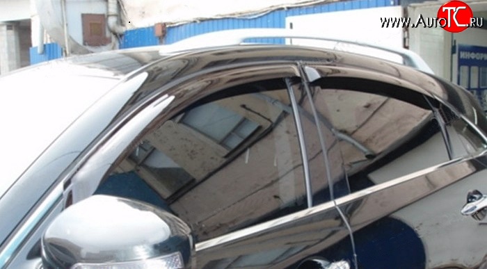 3 399 р. Дефлекторы окон (ветровики) Novline 4 шт INFINITI FX50 S51 дорестайлинг (2008-2011)  с доставкой в г. Керчь