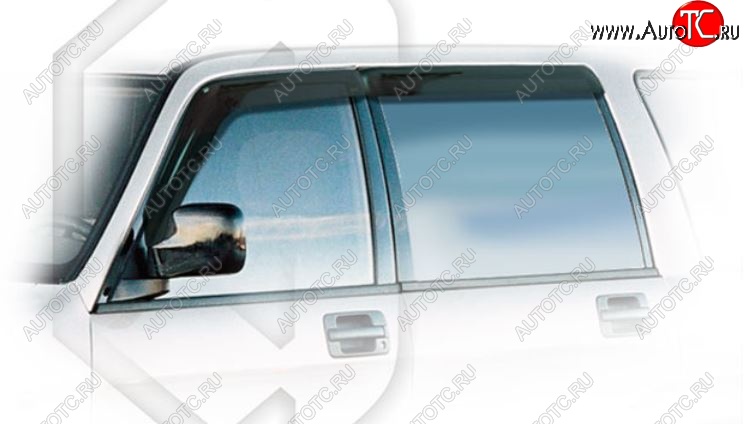 2 079 р. Дефлектора окон CA-Plastiс  Isuzu Bighorn  UBS26GW,UBS73GW (1998-2002) 5 дв. 3-ий рестайлинг (Classic полупрозрачный, Без хром.молдинга)  с доставкой в г. Керчь