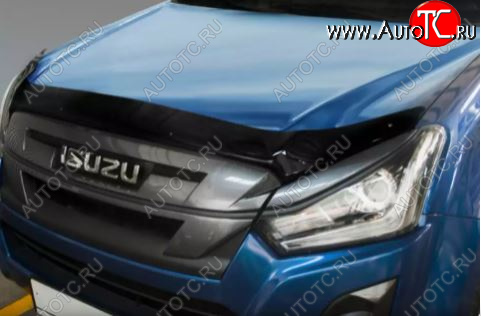 4 599 р. Дефлектор капота SIM Isuzu D-Max RT85,TFR DoubleCab рестайлинг (2015-2021)  с доставкой в г. Керчь