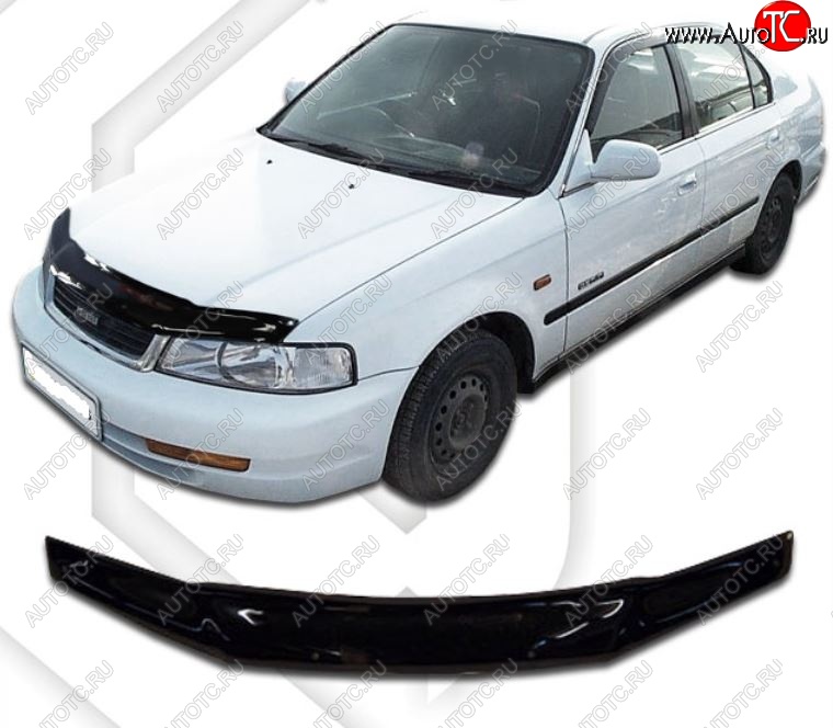 1 999 р. Дефлектор капота CA-Plastic Isuzu Gemeni JM4, JM5, JM6 (1997-2000) (Classic черный, Без надписи)  с доставкой в г. Керчь