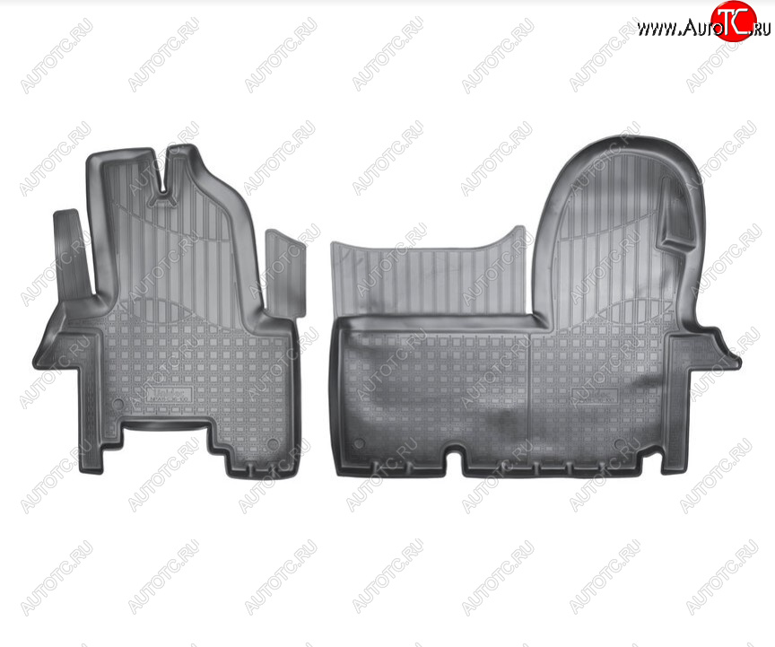 2 499 р. Комплект ковриков в салон Norplast Unidec  Iveco Daily (2006-2014) (Цвет: черный)  с доставкой в г. Керчь