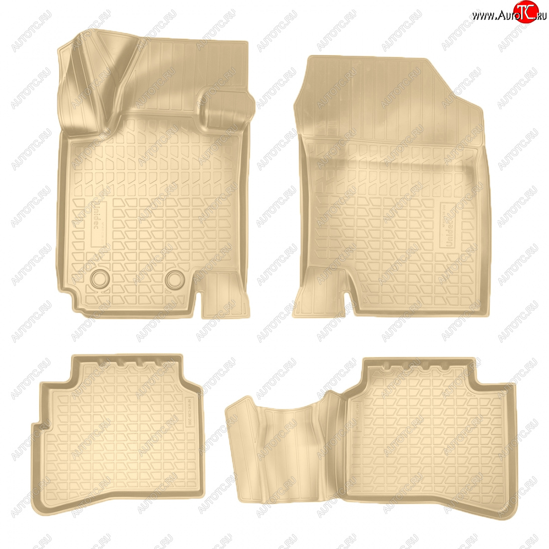 2 269 р. Коврики салона Norplast Unidec  JAC JS4 (2021-2025) (бежевые)  с доставкой в г. Керчь