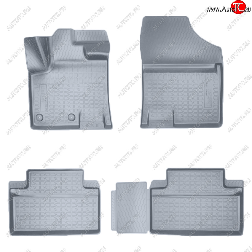 2 859 р. Коврики салона Norplast Unidec (5 мест)  JAC S7 (2020-2025) рестайлинг (Цвет: серый)  с доставкой в г. Керчь