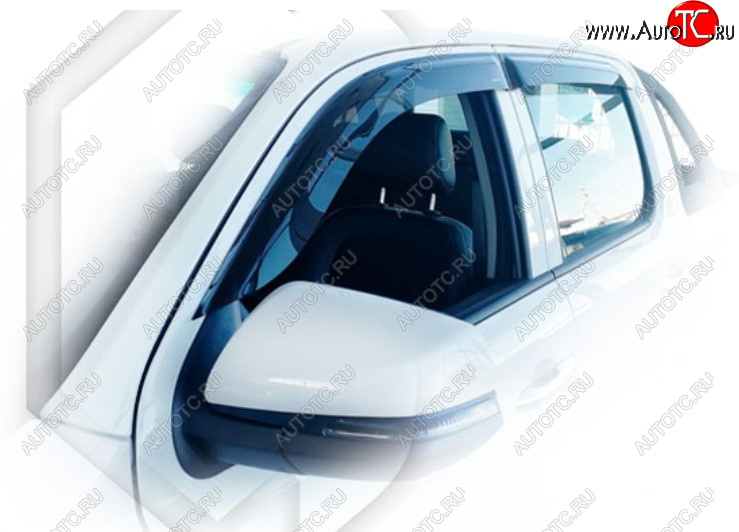 2 199 р. Дефлектора окон CA-Plastic JAC T6 пикап (2018-2024) (Classic полупрозрачный, Без хром молдинга)  с доставкой в г. Керчь
