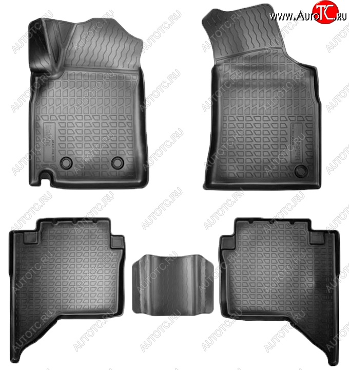 2 299 р. Коврики салонные Noplast (3D)  JAC T6 (2018-2024) пикап (Черные)  с доставкой в г. Керчь
