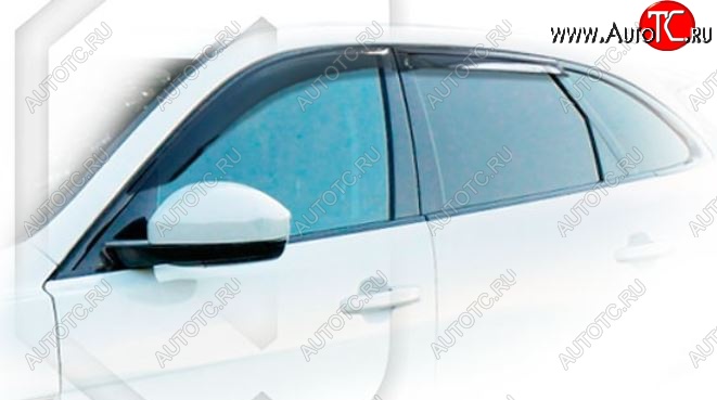 1 999 р. Дефлектора окон CA-Plastiс Jaguar F-Pace X761 дорестайлинг (2015-2020) (Classic полупрозрачный, Без хром.молдинга)  с доставкой в г. Керчь