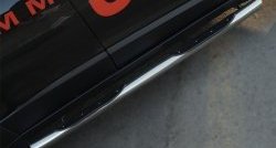 83 999 р. Защита порогов с пластиковыми вставками для ног (Trailhawk, нержавейка 76 мм) Russtal Jeep Cherokee KL дорестайлинг (2014-2017) (Защита порогов с со скосами на торцах (вариант 1))  с доставкой в г. Керчь. Увеличить фотографию 8