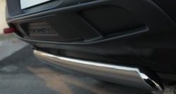 11 549 р. Защита заднего бампера (Trailhawk, Ø75x42 мм, нержавейка) Russtal Jeep Cherokee KL дорестайлинг (2014-2017)  с доставкой в г. Керчь. Увеличить фотографию 4
