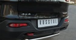 14 999 р. Защита заднего бампера (Trailhawk, 63 мм, нержавейка) SLITKOFF Jeep Cherokee KL дорестайлинг (2014-2017)  с доставкой в г. Керчь. Увеличить фотографию 3