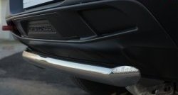 14 999 р. Защита заднего бампера (Trailhawk, 63 мм, нержавейка) SLITKOFF Jeep Cherokee KL дорестайлинг (2014-2017)  с доставкой в г. Керчь. Увеличить фотографию 4
