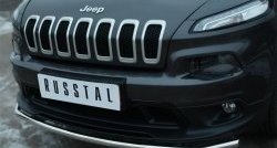 14 549 р. Одинарная защита переднего бампера из трубы диаметром 42 мм SLITKOFF Jeep Cherokee KL дорестайлинг (2014-2017)  с доставкой в г. Керчь. Увеличить фотографию 4