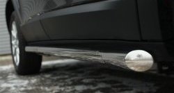 9 999 р. Защита порогов из круглой трубы диаметром 63 мм SLITKOFF  Jeep Cherokee  KL (2014-2017) дорестайлинг  с доставкой в г. Керчь. Увеличить фотографию 3