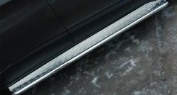24 649 р. Широкая защита порогов SLITKOFF  Jeep Cherokee  KL (2014-2017) дорестайлинг  с доставкой в г. Керчь. Увеличить фотографию 2