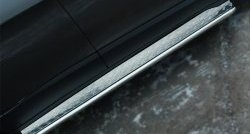 24 649 р. Широкая защита порогов SLITKOFF  Jeep Cherokee  KL (2014-2017) дорестайлинг  с доставкой в г. Керчь. Увеличить фотографию 4
