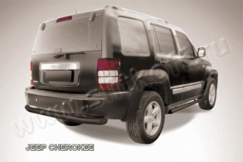 Защита заднего бампера из трубы d76 Slitkoff Jeep Cherokee  KL (2014-2017) дорестайлинг