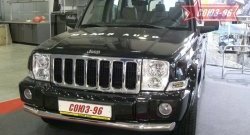 15 299 р. Защита переднего бампера одинарная Souz-96 (d76). Jeep Commander (2006-2010)  с доставкой в г. Керчь. Увеличить фотографию 3