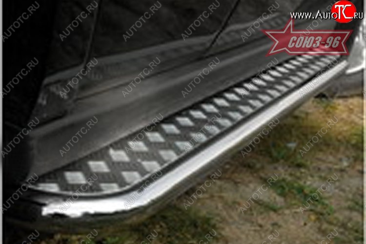 15 569 р. Защита порогов с листом Souz-96 (d42). Jeep Commander (2006-2010)  с доставкой в г. Керчь