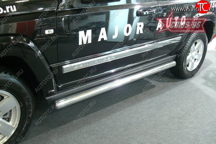 14 399 р. Защита порогов Souz-96 (d76) Jeep Commander (2006-2010)  с доставкой в г. Керчь