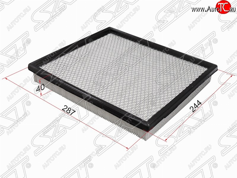273 р. Фильтр воздушный двигателя SAT (287х244х40 mm)  INFINITI QX56  JA60 (2004-2010), Jeep Grand Cherokee  WJ (1998-2005), Nissan Pathfinder  R51 (2004-2014)  с доставкой в г. Керчь