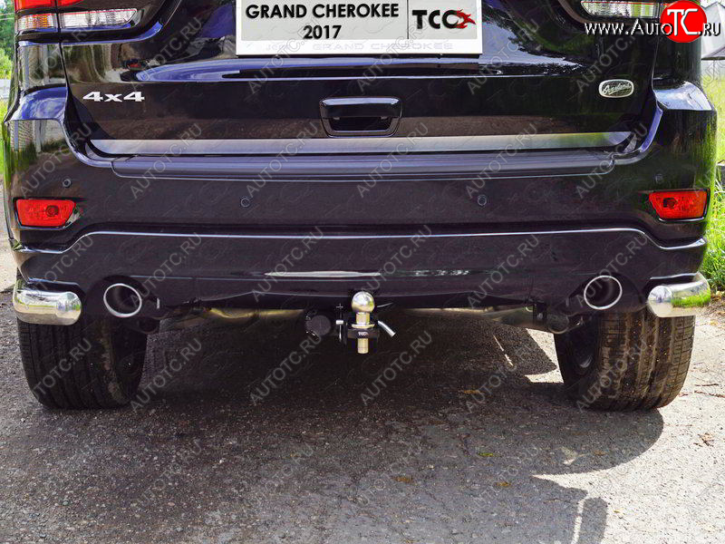 13 799 р. Фаркоп (тягово-сцепное устройство) TCC (усиленный) Jeep Grand Cherokee WK2 2-ой рестайлинг (2017-2022) (Оцинкованный, шар E)  с доставкой в г. Керчь