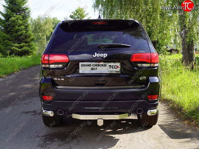 20 999 р. Фаркоп (тягово-сцепное устройство) TCC  Jeep Grand Cherokee  WK2 (2017-2022) 2-ой рестайлинг (оцинкованный, шар Е нержавейка, надпись Grand Cherokee)  с доставкой в г. Керчь